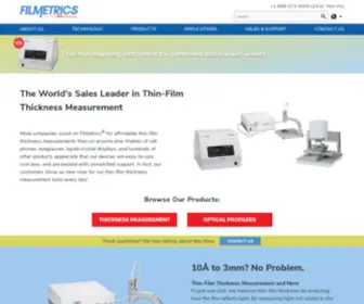 Filmthickness.com(Thin Film Thickness Measurement Systems by Filmetrics) Screenshot