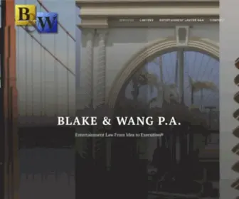 Filmtvlaw.com(BLAKE & WANG) Screenshot