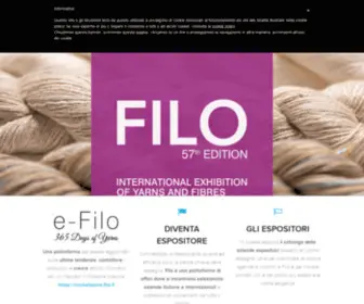 Filo.it(Rassegna Internazionale B2B di filati e fibre) Screenshot