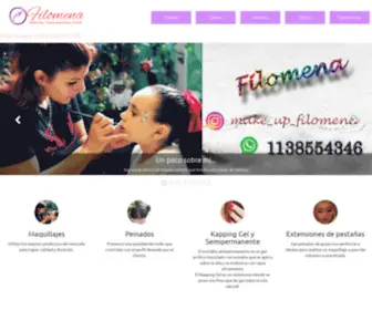 Filomenamakeup.com(Make Up) Screenshot