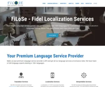 Filose.com(Localization and Translation Services) Screenshot