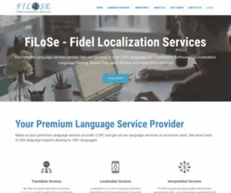 Filose.net(Translation and localization services) Screenshot