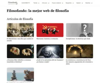 Filosofando.art(Filosofando, La MEJOR Web Para Aprender De Filosofía) Screenshot