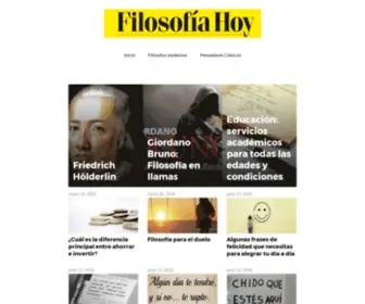 Filosofiahoy.es(Filosofia Hoy) Screenshot