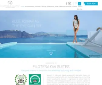 Filoterasuites.com(Filotera Suites in Oia Santorini) Screenshot