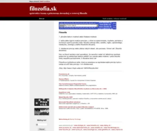 Filozofia.sk(Portál milovníkov múdrosti) Screenshot