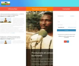 Filsdufaso.com(Les Fils du Faso) Screenshot