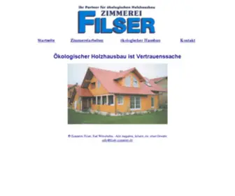 Filser-Zimmerei.de(Allgäu) Screenshot