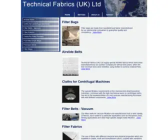 Filterbag.co.uk(Filter belts) Screenshot