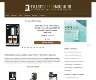 Filtercoffeemachine.co.uk(Coffee Machines And Coffee Makers From Filter Coffee Machine) Screenshot