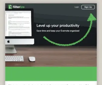 Filterize.net(Level up your productivity) Screenshot