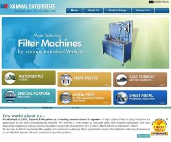 Filtermachinesindia.com(Automotive Filters) Screenshot