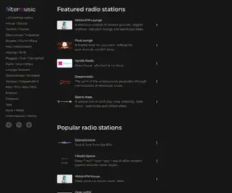 Filtermusic.net(Internet radio stations) Screenshot