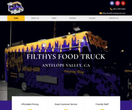 Filthysfoodtruck.com(Mobile Caterer Antelope Valley) Screenshot