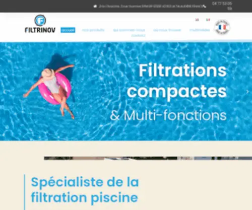 Filtrinov.com(Groupe de filtration innovant) Screenshot
