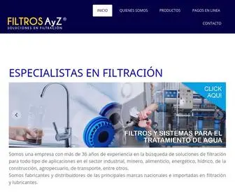 Filtrosayz.com(FILTROS A Y Z) Screenshot