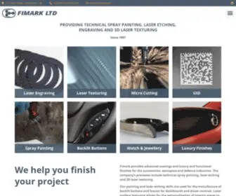 Fimark.co.uk(Fimark Ltd Laser Marking & Laser Engraving Services) Screenshot