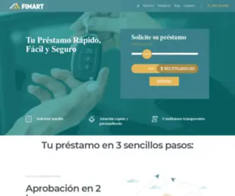 Fimart.com.do(Préstamos rápidos online en República Dominicana) Screenshot