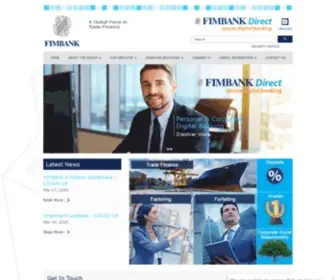 Fimbank.com(A Global Force in Trade Finance) Screenshot