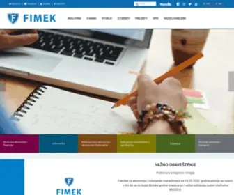 Fimek.edu.rs(Aktuelnosti Fakulteta za ekonomiju i inženjerski menadžment u Novom Sadu) Screenshot