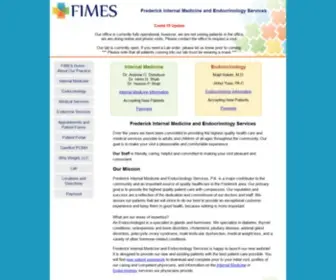 Fimes.org(Frederick Internal Medicine & Endocrinology Services PA) Screenshot