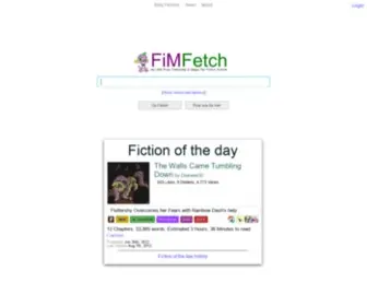 Fimfetch.net(The FiM Fiction Archive) Screenshot