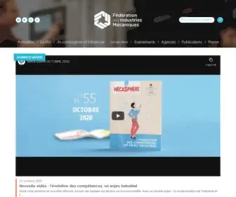 Fim.net(FIM, le site de la Fédération des Industries Mécaniques) Screenshot