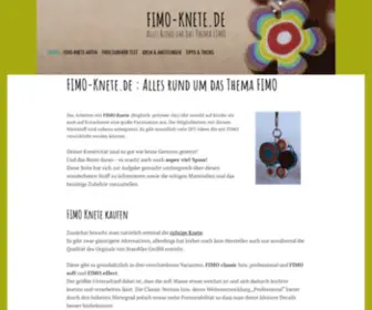 Fimo-Knete.de(Alles rund um das Thema FIMO) Screenshot