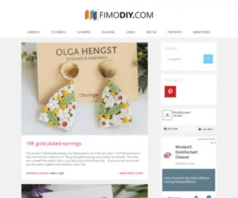 Fimodiy.com(Hand picked polymer clay tutorials) Screenshot