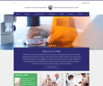 Fims.org(International Federation of Sports Medicine) Screenshot