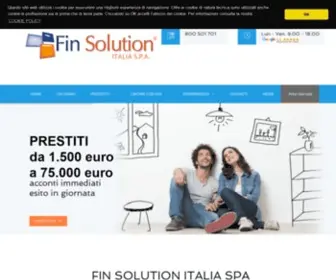 Fin-Solution.com(Fin Solution Italia SpA prestiti personali) Screenshot