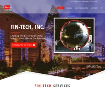 Fin-Techinc.com(Fin-Tech, Inc Houston Electropolish, Mechanical Polishing, Metal Finishing) Screenshot