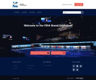 Fina-Brand.com(FINA Online Brand Guidelines) Screenshot
