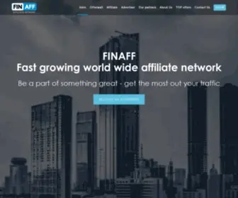 Finaff.com(FAST GROWING WORLD WIDE AFFILIATE NETWORK Be a part of something great) Screenshot