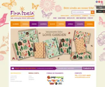 Finaideia.com.br(Produtos diferenciados de papelaria) Screenshot