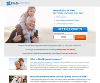 Final-Expense-Quotes.com(Fast, Easy and Free) Screenshot