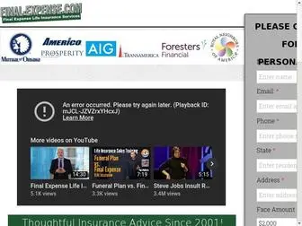 Final-Expense.com(Final Expense insurance) Screenshot