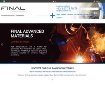 Final-Materials.com(Final Advanced Materials SARL) Screenshot