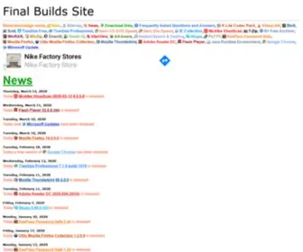 Finalbuilds.com(Final Builds Site) Screenshot