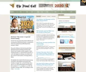 Finalcall.com(Uncompromised National and World News and Perspectives Final Call) Screenshot