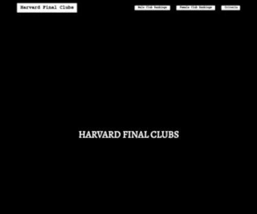 Finalclubs.com(Final Clubs Rankings) Screenshot