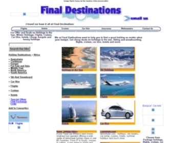 Finaldestinations.co.uk(Final Destinations) Screenshot
