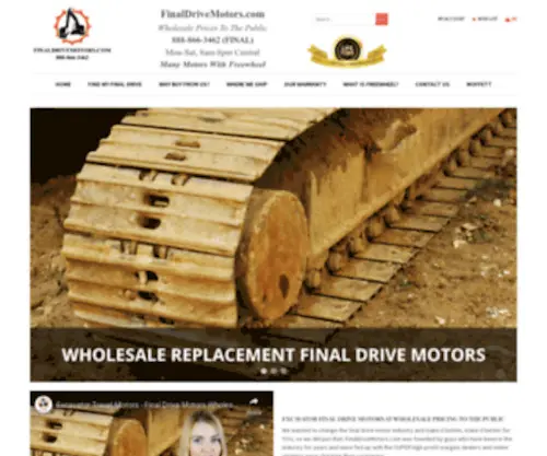 Finaldrivemotors.com(Excavator final drive motors travel motors) Screenshot