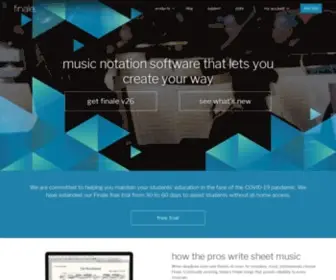 Finale.com(Music Notation Software That Lets You Create Your Way) Screenshot