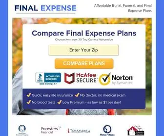 Finalexpenseinsuranceplan.com(Final Expense Insurance Plan) Screenshot