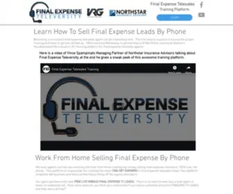 Finalexpenseteleversity.com(Final Expense Televersity) Screenshot