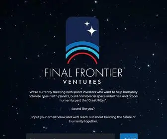 Finalfrontier.vc(Final Frontier Ventures) Screenshot