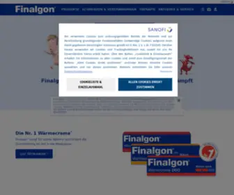 Finalgon.com(Finalgon® Wärmesalben &) Screenshot