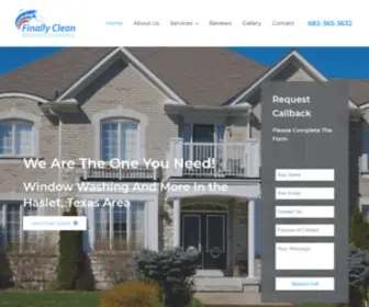 Finallycleanwindows.com(Finallycleanwindows) Screenshot