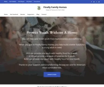 Finallyfamilyhomes.org(Finally Family Homes) Screenshot